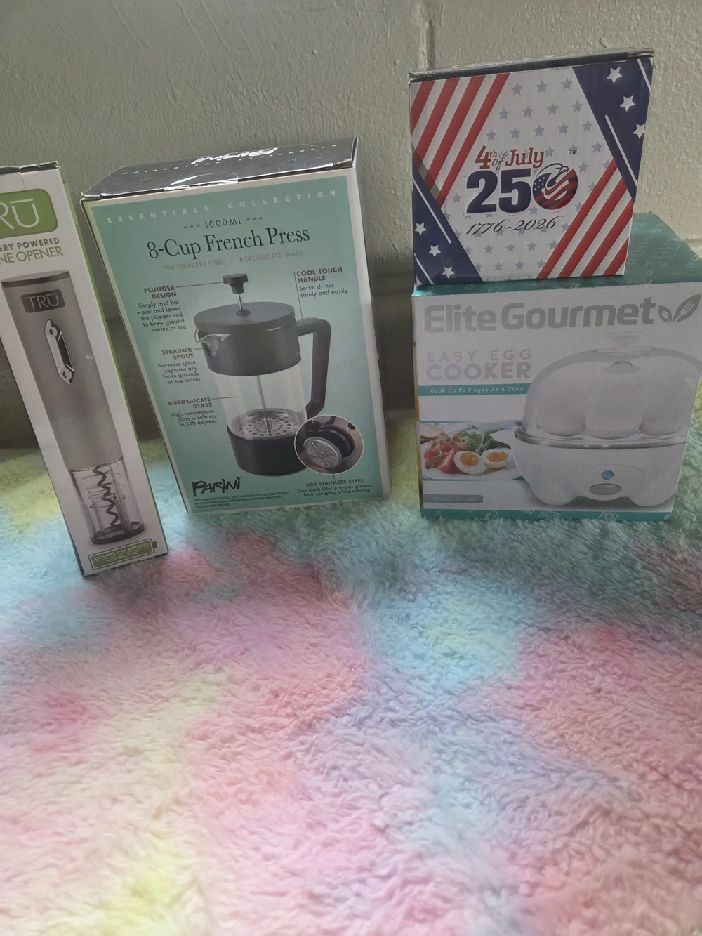Electric Wine Opener & Parini 8-Cup French Press Bundle - Silver & Black